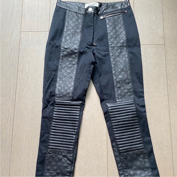 NWOT Bally Jeans Black Leather MotoSize 4